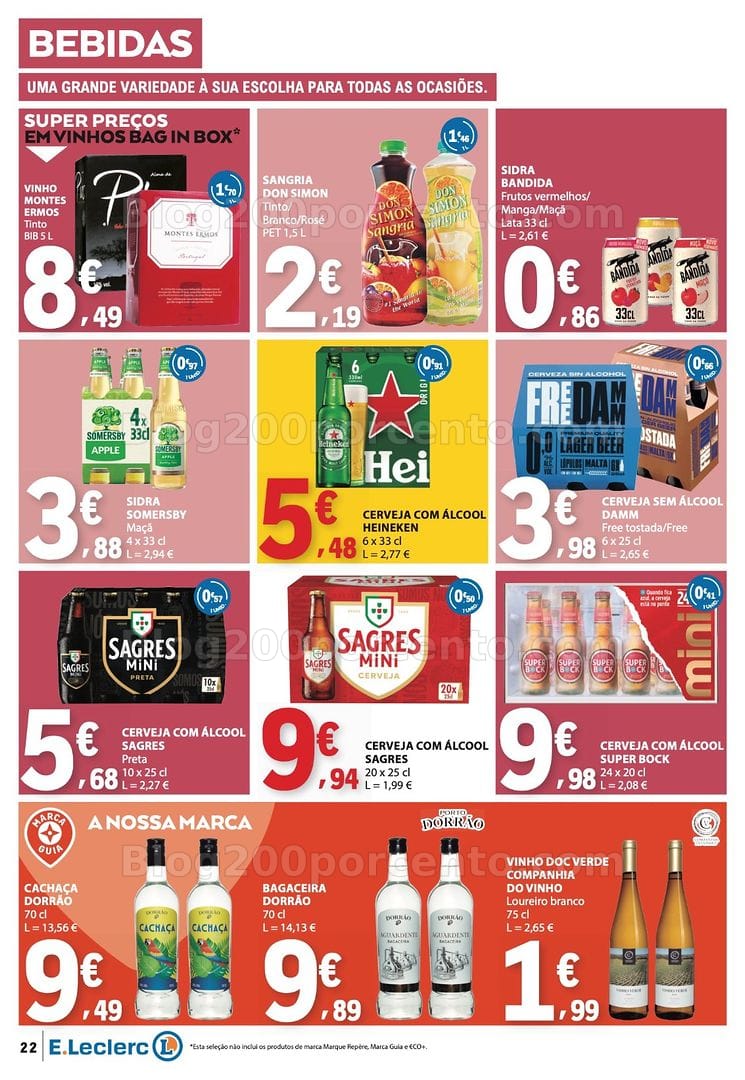 Antevisão Folheto E-LECLERC Promoções de 19 a 25 março